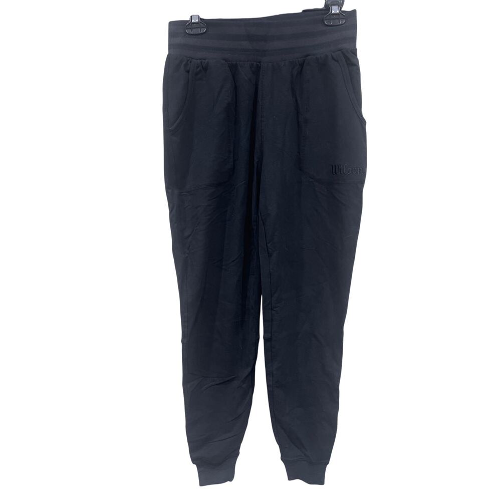 Wilson Women’s X-Large Athletic Jogger Pants Embroidered Organic Cotton Stretch